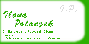 ilona poloczek business card